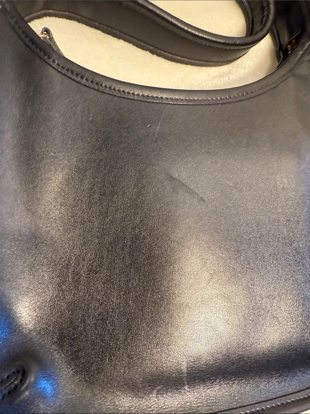 Vintage Coach Ergo 9020 Black Leather Shoulder Bag - Picture 11 of 13